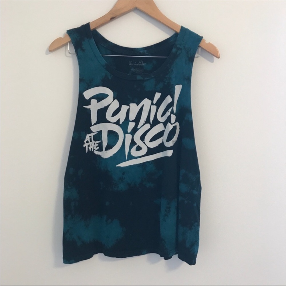 🚌 Panic At The Disco | Tie Dye Band Tee Tank M - Picture 3 of 6